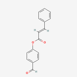 molecular formula C16H12O3 B11709531 4-formylphenyl (2E)-3-phenylprop-2-enoate 