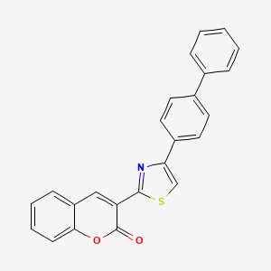 3-[4-(biphenyl-4-yl)-1,3-thiazol-2-yl]-2H-chromen-2-one