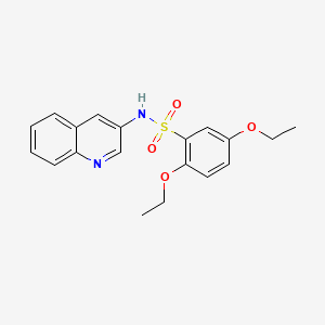 molecular formula C19H20N2O4S B1170954 2,5-diethoxy-N-(3-quinolinyl)benzenesulfonamide 