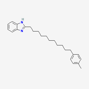 molecular formula C25H34N2 B11709584 2-[11-(4-methylphenyl)undecyl]-1H-benzimidazole 