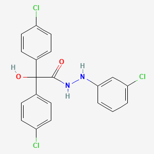 N'-(3-chlorophenyl)-2,2-bis(4-chlorophenyl)-2-hydroxyacetohydrazide