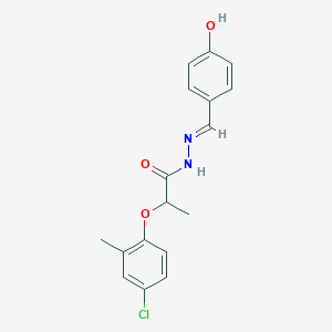 2-(4-chloro-2-methylphenoxy)-N'-[(E)-(4-hydroxyphenyl)methylidene]propanehydrazide