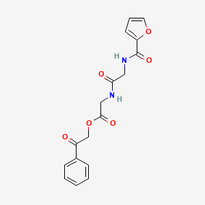 2-oxo-2-phenylethyl N-(furan-2-ylcarbonyl)glycylglycinate