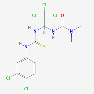 N,N-dimethyl-N'-(2,2,2-trichloro-1-{[(3,4-dichloroanilino)carbothioyl]amino}ethyl)urea