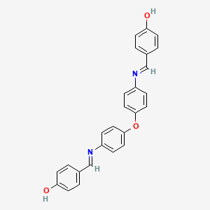 molecular formula C26H20N2O3 B11709642 4,4'-{oxybis[benzene-4,1-diylnitrilo(E)methylylidene]}diphenol 