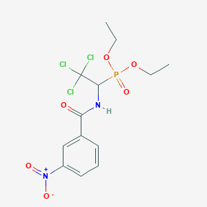 Diethyl {2,2,2-trichloro-1-[(3-nitrophenyl)formamido]ethyl}phosphonate