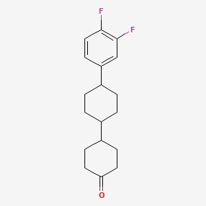 molecular formula C7H13NO B1170966 trans-4'-(3,4-Difluorophenyl)-[1,1'-bi(cyclohexan)]-4-one CAS No. 167948-98-3