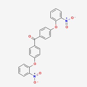 molecular formula C25H16N2O7 B11709665 Bis[4-(2-nitrophenoxy)phenyl]methanone 