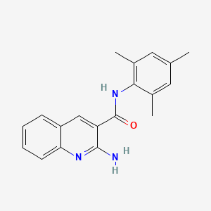 2-amino-N-(2,4,6-trimethylphenyl)quinoline-3-carboxamide