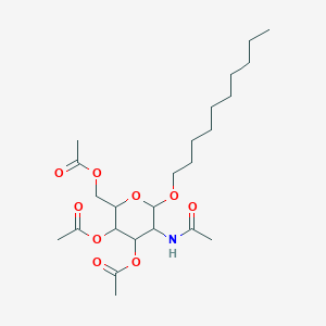 molecular formula C24H41NO9 B11709713 Decyl 2-acetamido-3,4,6-tri-O-acetyl-2-deoxy-beta-D-glucopyranoside 