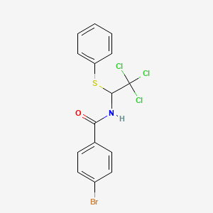 4-Bromo-N-(2,2,2-trichloro-1-phenylsulfanyl-ethyl)-benzamide