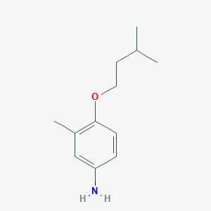 molecular formula C12H19NO B11709770 3-Methyl-4-(3-methylbutoxy)aniline 