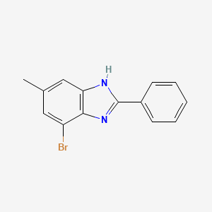 7-bromo-5-methyl-2-phenyl-1H-benzimidazole