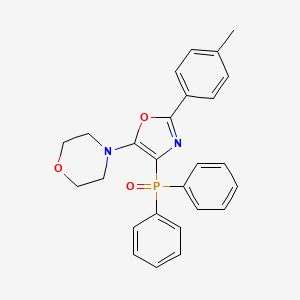 molecular formula C26H25N2O3P B11709811 4-[4-(Diphenylphosphoryl)-2-(4-methylphenyl)-1,3-oxazol-5-yl]morpholine 