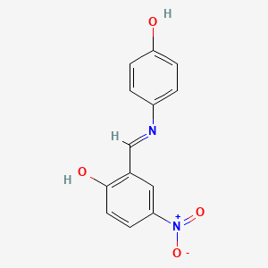 (E)-2-((4-hydroxyphenylimino)methyl)-4-nitrophenol