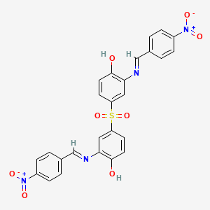 4,4'-Sulfonylbis{2-[(4-nitrobenzylidene)amino]phenol}