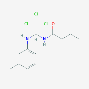 N-{2,2,2-trichloro-1-[(3-methylphenyl)amino]ethyl}butanamide