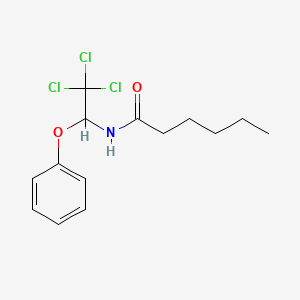 N-(2,2,2-trichloro-1-phenoxyethyl)hexanamide