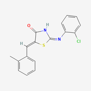 (5Z)-2-[(2-chlorophenyl)amino]-5-(2-methylbenzylidene)-1,3-thiazol-4(5H)-one