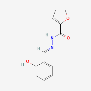 molecular formula C12H10N2O3 B11709917 N'-[(E)-(2-hydroxyphenyl)methylidene]furan-2-carbohydrazide 