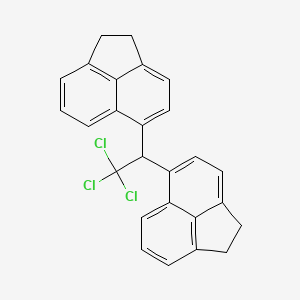 molecular formula C26H19Cl3 B11709942 5-[2,2,2-Trichloro-1-(1,2-dihydroacenaphthylen-5-yl)ethyl]-1,2-dihydroacenaphthylene 