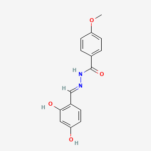 N'-[(E)-(2,4-dihydroxyphenyl)methylidene]-4-methoxybenzohydrazide