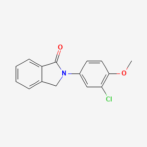 molecular formula C15H12ClNO2 B1170995 2-(3-Chloro-4-methoxyphenyl)-1-isoindolinone 