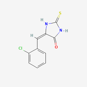 (5E)-5-[(2-chlorophenyl)methylidene]-2-sulfanylideneimidazolidin-4-one