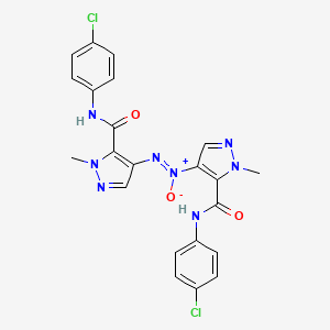 (1Z)-Bis({5-[(4-chlorophenyl)carbamoyl]-1-methyl-1H-pyrazol-4-YL})diazen-1-ium-1-olate