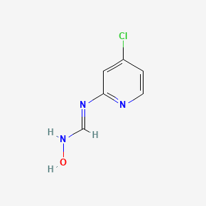 molecular formula C6H6ClN3O B11709968 N'-(4-Chloro-2-pyridyl)-N-hydroxyformimidamide 