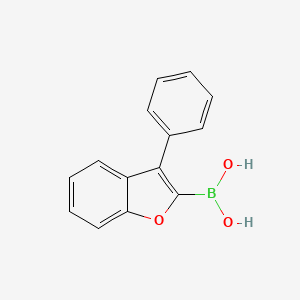 molecular formula C14H11BO3 B11709988 (3-Phenylbenzofuran-2-yl)boronic acid 