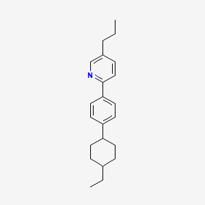 molecular formula C22H29N B11709996 2-[4-(4-Ethylcyclohexyl)phenyl]-5-propylpyridine 