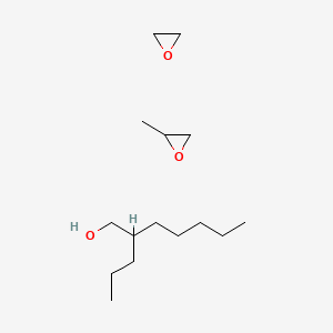 molecular formula C15H32O3 B1171001 Oxirane, 2-methyl-, polymer with oxirane, mono(2-propylheptyl) ether CAS No. 166736-08-9