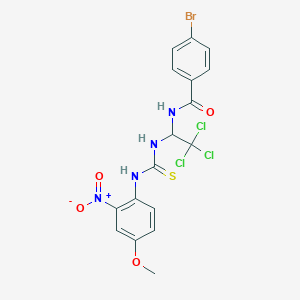 4-bromo-N-[2,2,2-trichloro-1-({[(4-methoxy-2-nitrophenyl)amino]carbonothioyl}amino)ethyl]benzamide