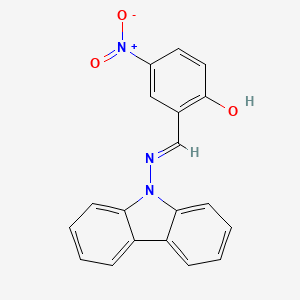 2-[(E)-(9H-carbazol-9-ylimino)methyl]-4-nitrophenol