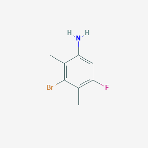 molecular formula C8H9BrFN B11710069 3-Bromo-5-fluoro-2,4-dimethylaniline 