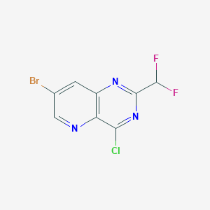 7-Bromo-4-chloro-2-(difluoromethyl)pyrido[3,2-d]pyrimidine