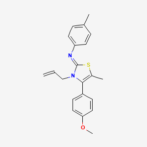 N-[(2Z)-4-(4-methoxyphenyl)-5-methyl-3-(prop-2-en-1-yl)-1,3-thiazol-2(3H)-ylidene]-4-methylaniline