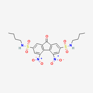 N~2~,N~7~-dibutyl-4,5-dinitro-9-oxo-9H-fluorene-2,7-disulfonamide