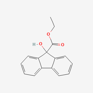 molecular formula C16H14O3 B11710163 Ethyl 9-hydroxyfluorene-9-carboxylate CAS No. 6328-78-5