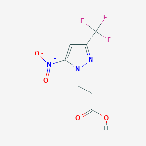 3-[5-nitro-3-(trifluoromethyl)-1H-pyrazol-1-yl]propanoic acid