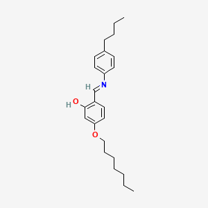 2-[(E)-[(4-Butylphenyl)imino]methyl]-5-(heptyloxy)phenol