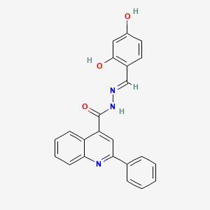 N'-[(E)-(2,4-dihydroxyphenyl)methylidene]-2-phenyl-4-quinolinecarbohydrazide