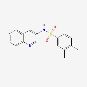 molecular formula C17H16N2O2S B1171021 3,4-dimethyl-N-(3-quinolinyl)benzenesulfonamide 