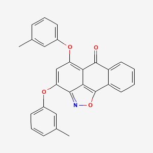 3,5-Bis(3-methylphenoxy)-6H-anthra[1,9-CD]isoxazol-6-one