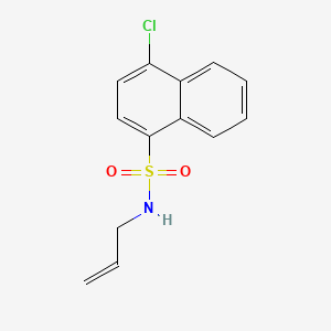 molecular formula C13H12ClNO2S B1171023 N-allyl-4-chloro-1-naphthalenesulfonamide 