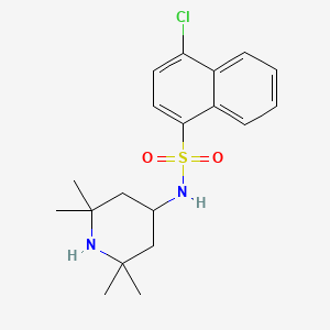 molecular formula C19H25ClN2O2S B1171027 4-chloro-N-(2,2,6,6-tetramethyl-4-piperidinyl)-1-naphthalenesulfonamide 