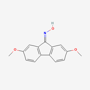 molecular formula C15H13NO3 B11710293 2,7-Dimethoxy-9H-fluoren-9-one oxime CAS No. 299443-44-0