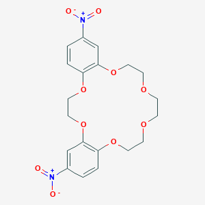 molecular formula C20H22N2O10 B11710298 2,16-Dinitro-6,7,9,10,12,13,20,21-octahydro-5,8,11,14,19,22-hexaoxa-dibenzo[a,g] cyclooctadecene 