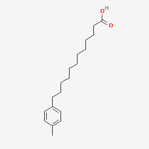 molecular formula C19H30O2 B11710347 12-(4-Methylphenyl)dodecanoic acid CAS No. 23293-68-7